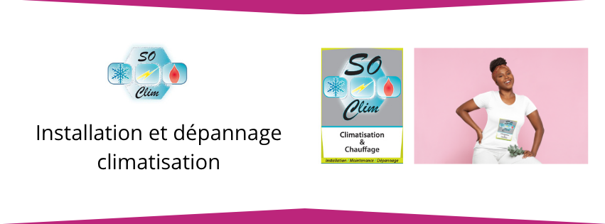 Visuel pour habillage t-shirt avec le logo So clim