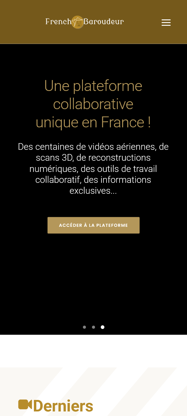 Version tablette du site French Baroudeur